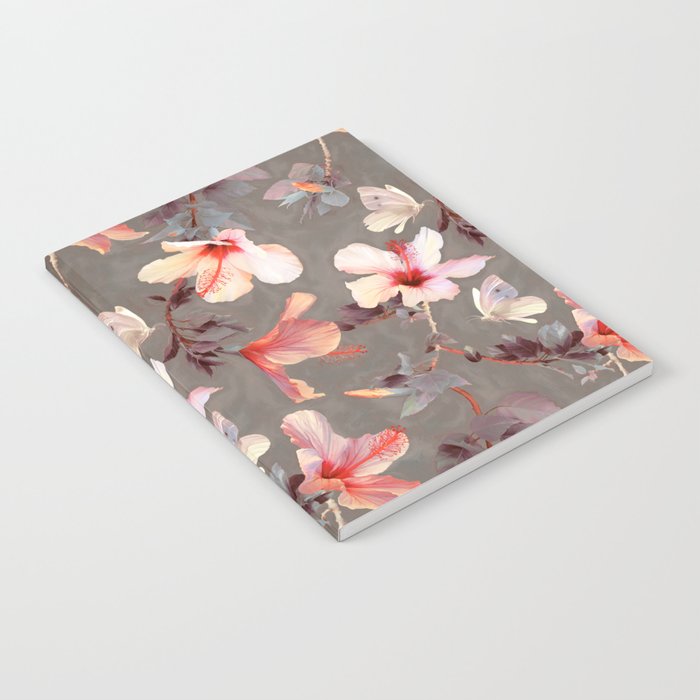 Coral Hibiscus Notebook
