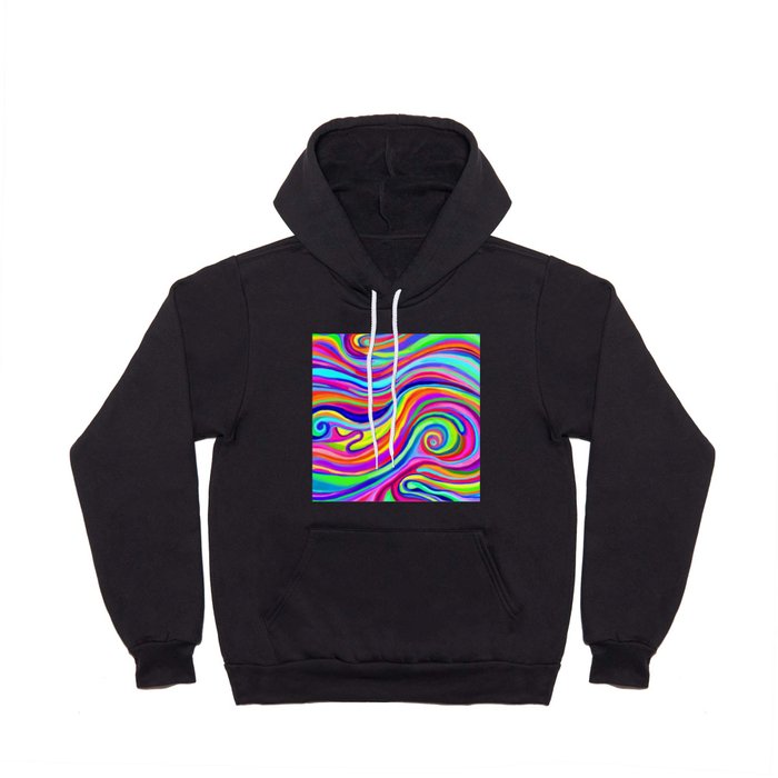 Trippy Swirly Rainbow Abstract Hoody