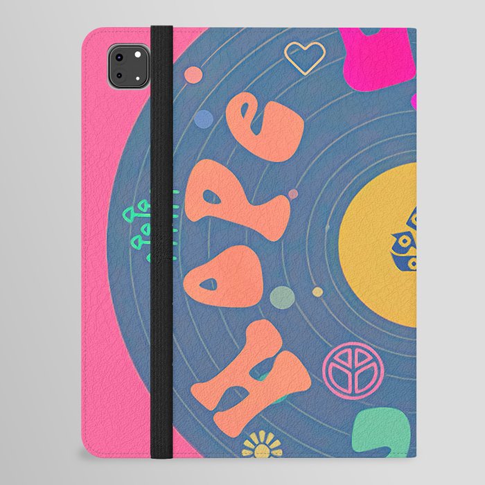 Love, Hope and Peace pink, dreams, pastel, love, cute,  iPad Folio Case