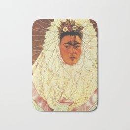 frida kahlo Retrato of Dona Rosita Morillo Bath Mat | Flowers, Frida, Feminist, Portrait, Love, Kahlo, Painter, Painting, Feminism, Popart 