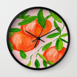 Oranges Wall Clock