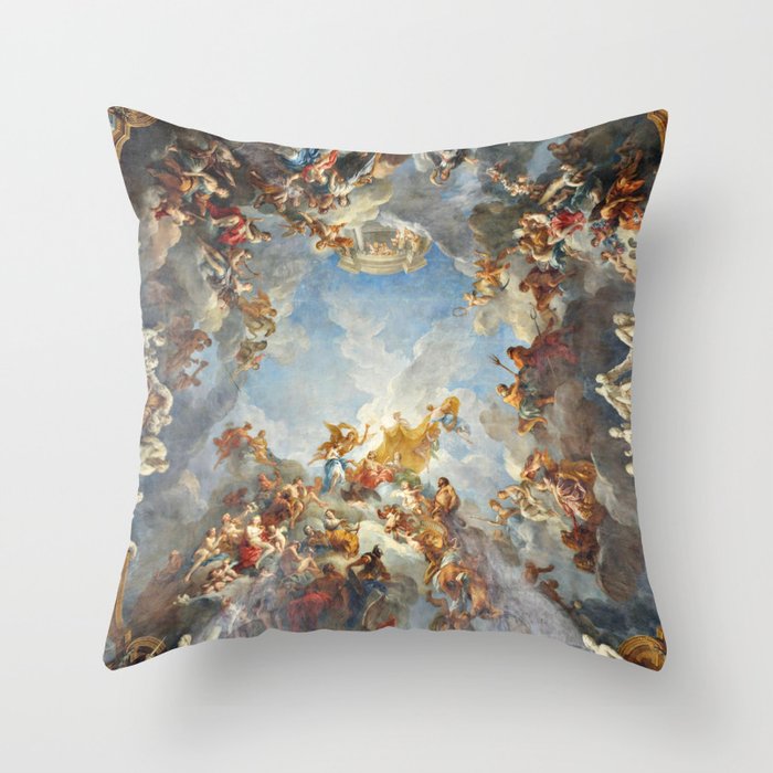 The Apotheosis of Hercules Versailles Palace Ceiling Mural Throw Pillow