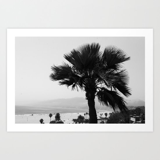 LA Palm tree Art Print