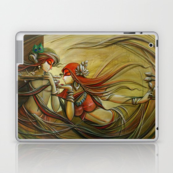 Radha Krishna Painting Laptop Ipad Skin By Gouravart Society6