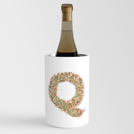 Floral Monogram Q Wine Chiller