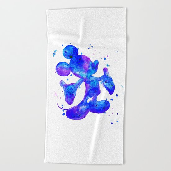MICKEY, blue Beach Towel