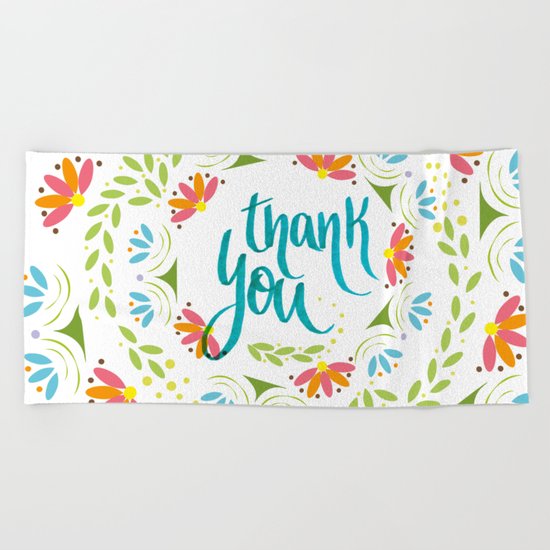 Thank you! Beach Towel