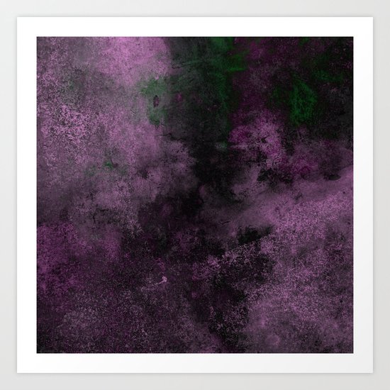 Dusk (Abstract, acrylic painting) Art Print