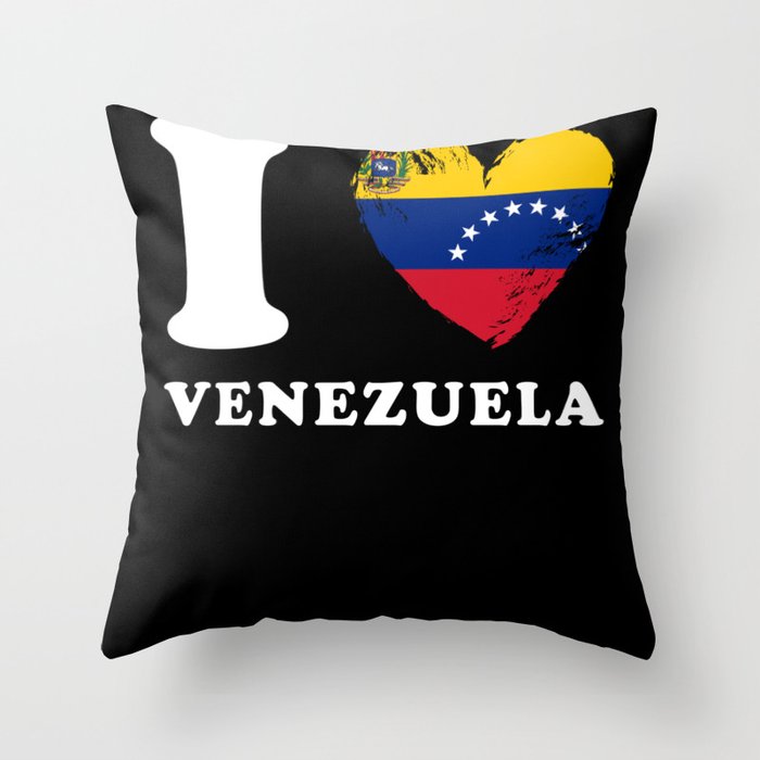 I Love Venezuela Throw Pillow