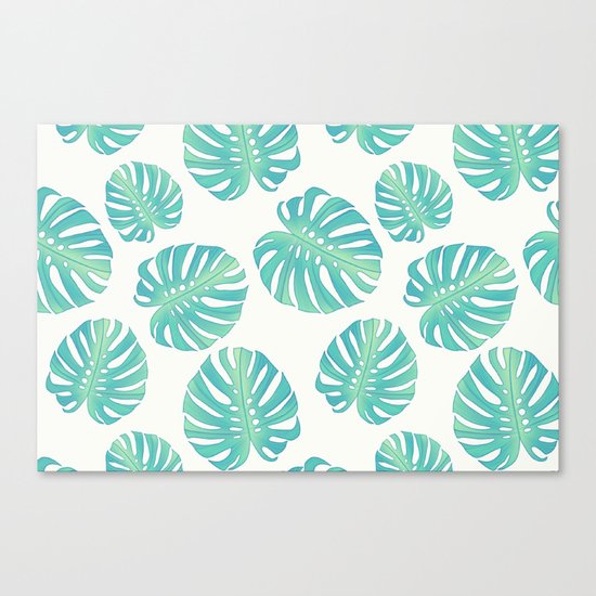 Vintage leaves Canvas Print