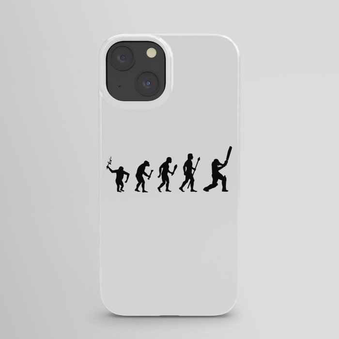 The Evolution Of Man and Cricket iPhone Case