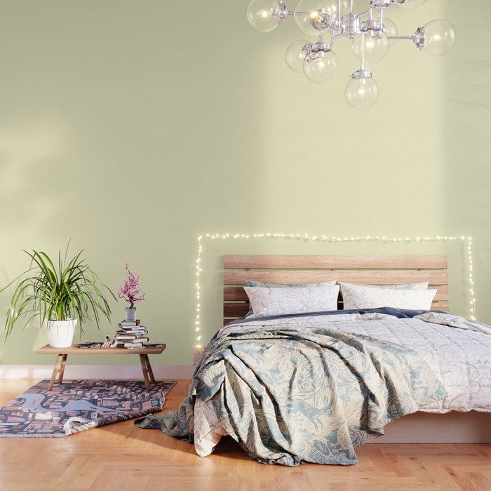 Pastel Lemon Yellow Pale Soft Meringue Yellow Wallpaper By Podartist