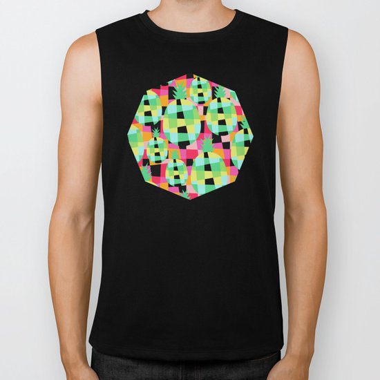 Pop-Pineapple Biker Tank
