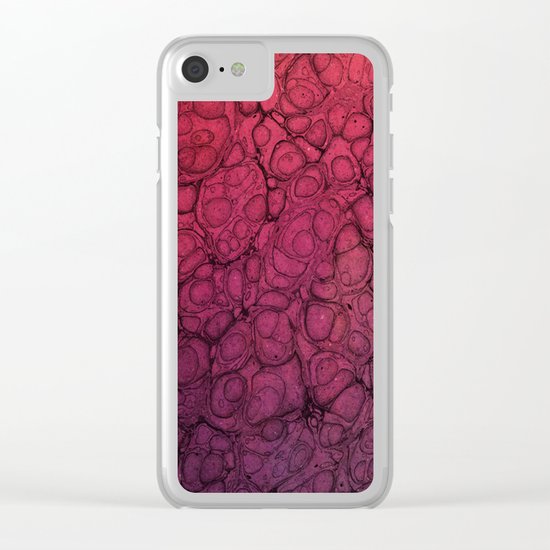 Pink Pattern 56 Clear iPhone Case