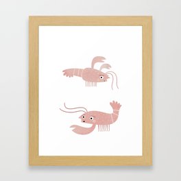 lobsters. Framed Art Print