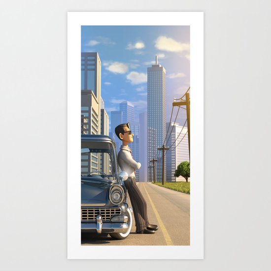 Luca's Day Off Art Print
