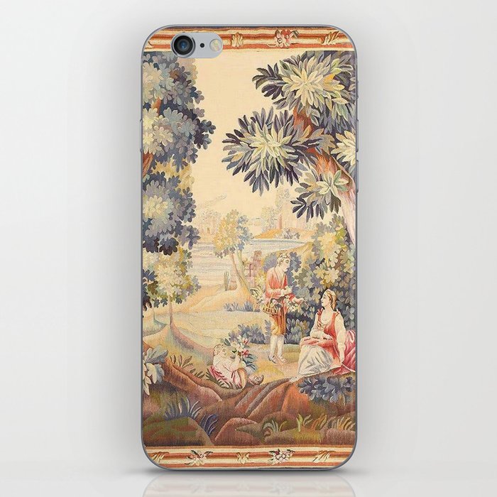 Antique Rococo French Pastoral Tapestry iPhone Skin