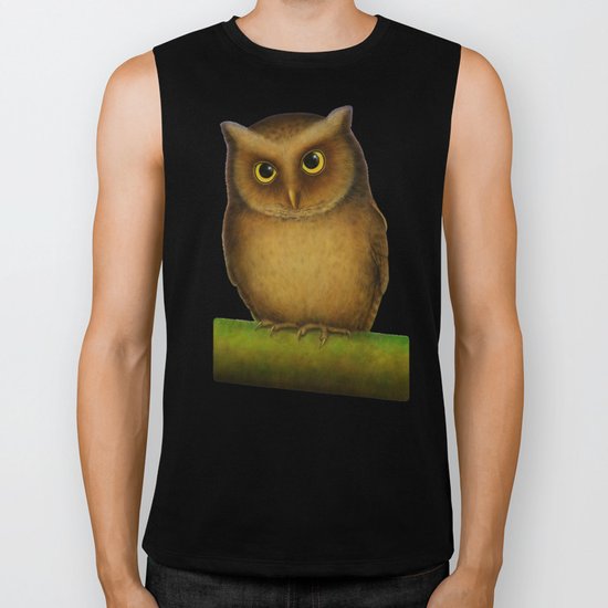 Mountain Scops Owl Biker Tank