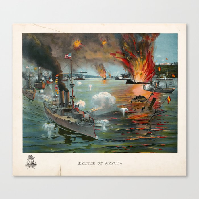 Battle of Manila (1898) Canvas Print