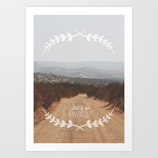 Let's go Adventure Art Print
