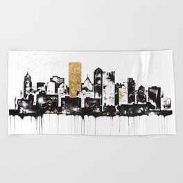 Pittsburgh Skyline Beach Towel
