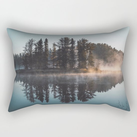 Foggy lake #society6 Rectangular Pillow