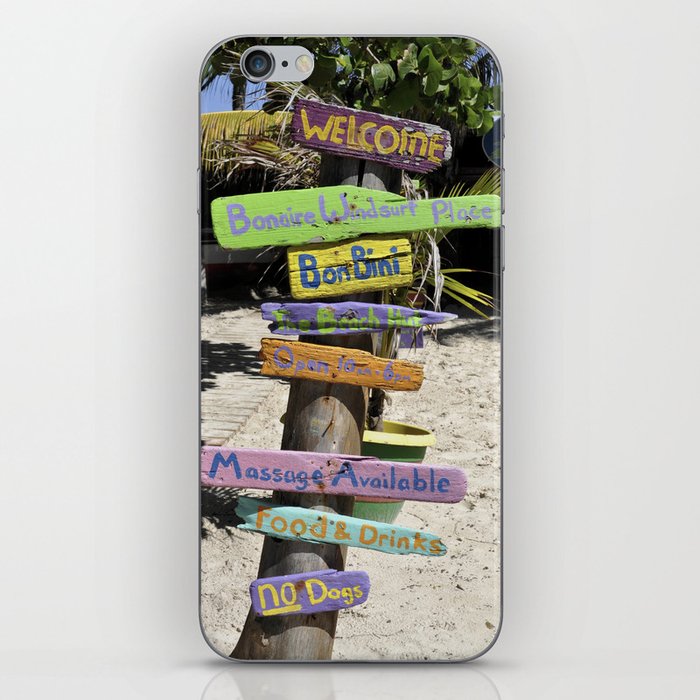 Caribbean Colors Driftwood Art iPhone Skin