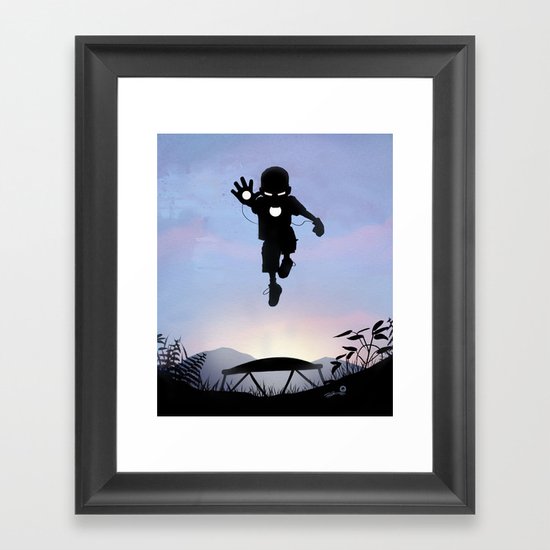 Iron Kid Framed Art Print