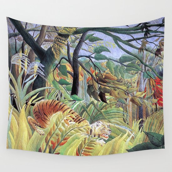 Tiger in a Tropical Storm (Surprised!) by Henri Rousseau ...