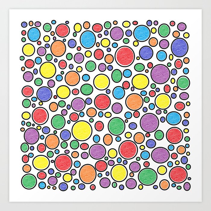 colored bubbles