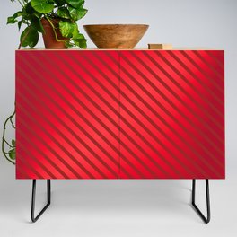 ABSTRACT CANDY STRIPE RED DIAGONAL LINE BACKGROUND. Credenza