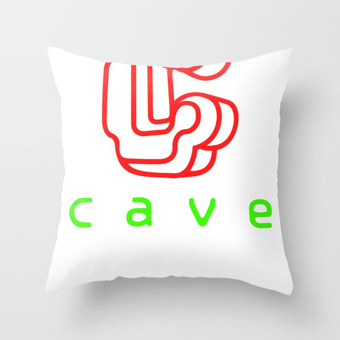 Cave Co. Throw Pillow