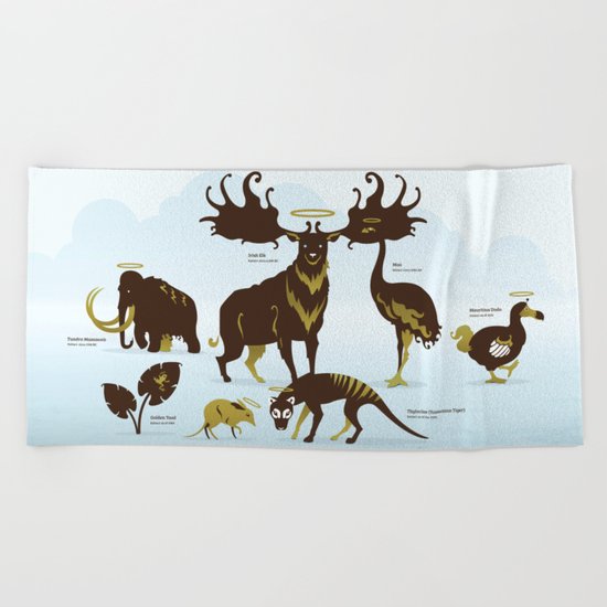 God's Zoo Beach Towel
