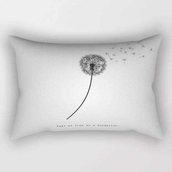 Feel as free as a dandelion Rectangular Pillow