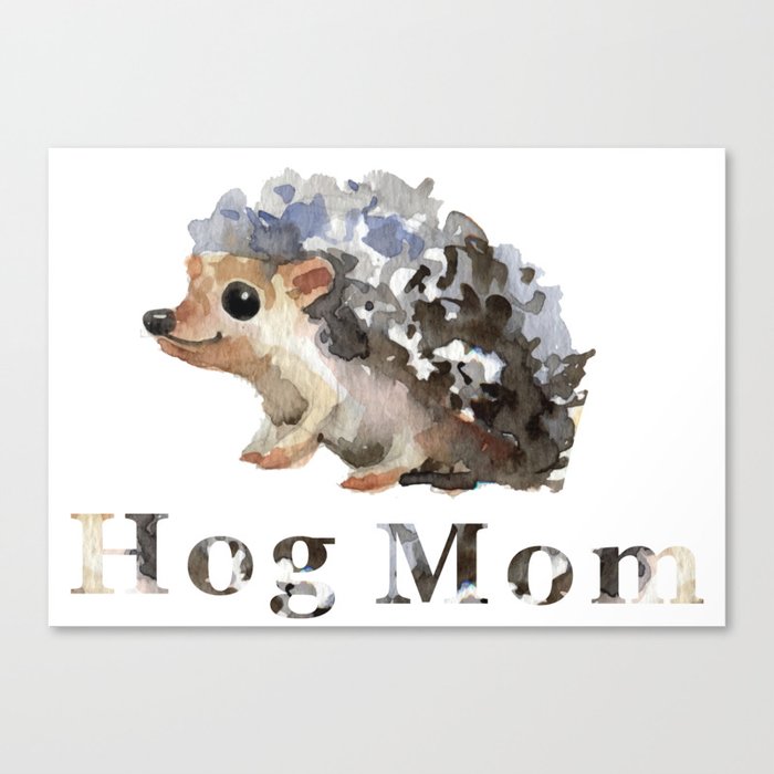 hog mom Canvas Print