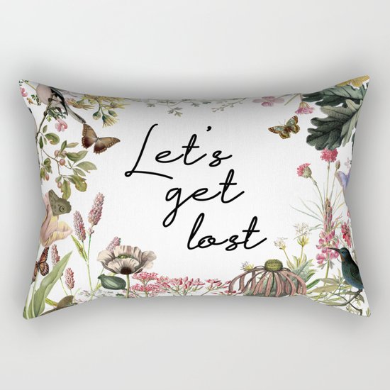 LET'S GET LOST Rectangular Pillow