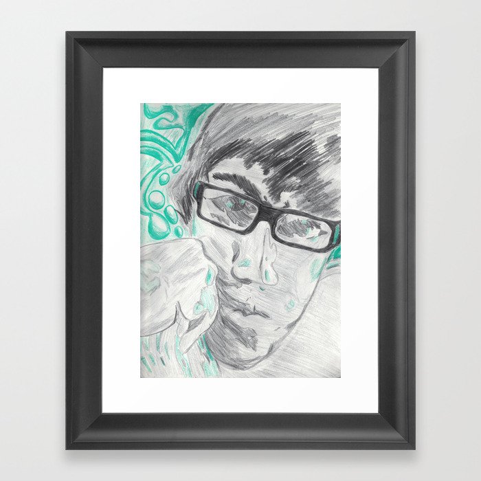 self portrait  Framed Art Print