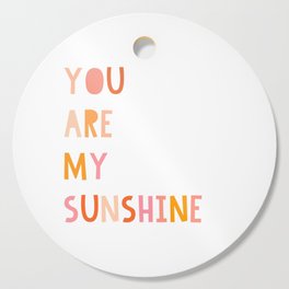 You Are My Sunshine, Modern Abstract Print, Boho Decor, Nursery Decor Cutting Board