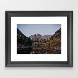 Maroon Bells in Autumn Framed Art Print