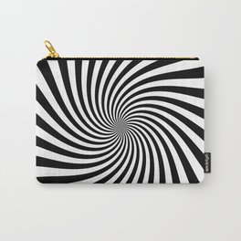 Swirl (Black/White) Carry-All Pouch