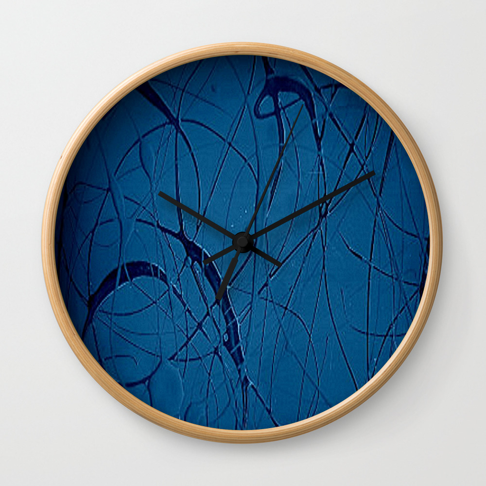 Navy Blue Jackson Pollock Style Famous Artists Abstract
