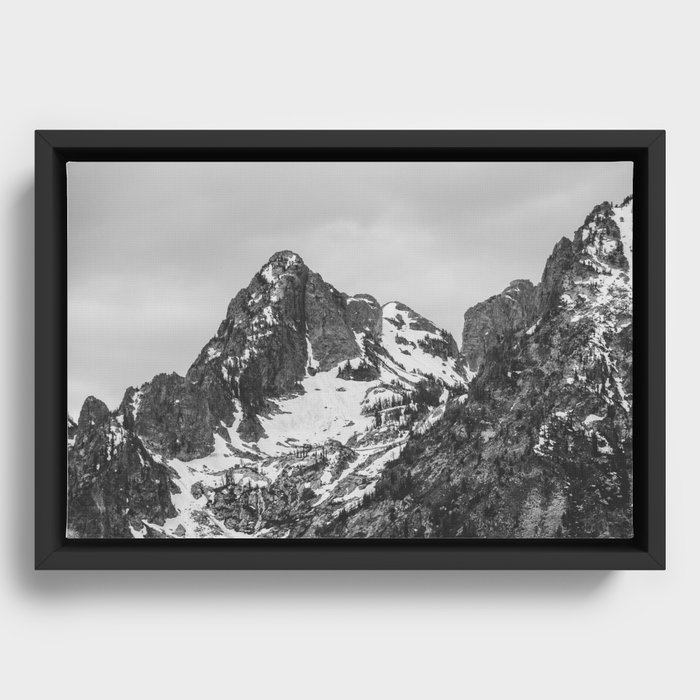 Grand Teton National Park - Wanderlust Adventure IV Framed Canvas