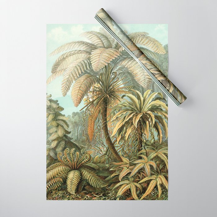 Vintage Tropical Palm Wrapping Paper