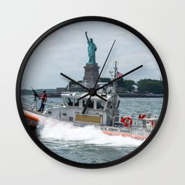 Coast Guard and Liberty Wall Clock