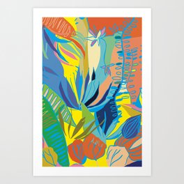 Summer Succulents Art Print
