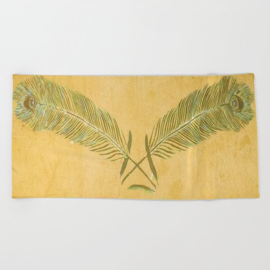 Peacock Batik Beach Towel