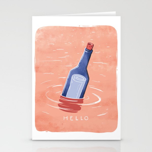 Message In A Bottle Stationery Cards