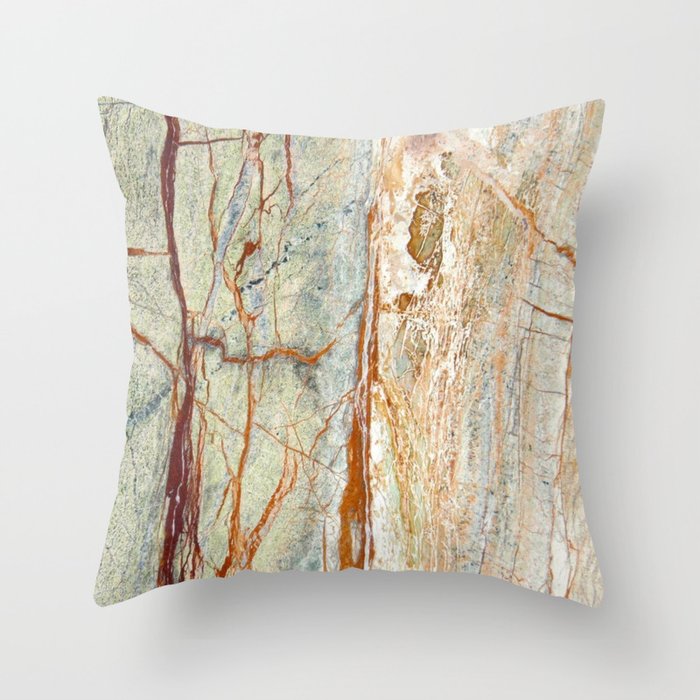 Colorful Textured Granite Throw Pillow