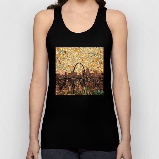 st louis city skyline Unisex Tank Top