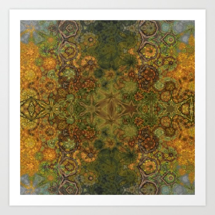 Abstract autumn pattern Art Print